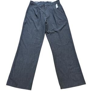 Gap Loose Trousers 365 Charcoal Grey Pleated Men's Size 32x30 NWT